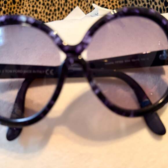Tom Ford Damian-02 XL Black Frame Blue Lenses Aviator Sunglasses